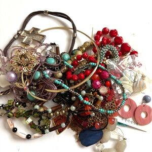 Craft Flawed Lot Jewelry Bag 1.9 lbs Bag #21